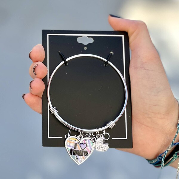 I Heart Iowa Amara Silver Bracelet